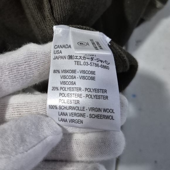 Escada Vintage Metallic Gold Knit Cardigan Sweater 3/4 Sleeve 46 XXL - Picture 13 of 13